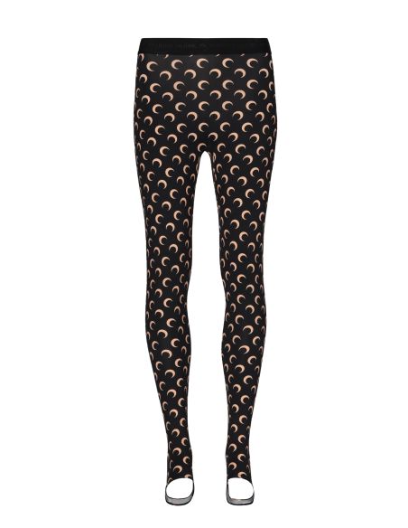 LEGGING FUSEAUX JERSEY LUNE RECYCLÉ NOIR / BEIGE