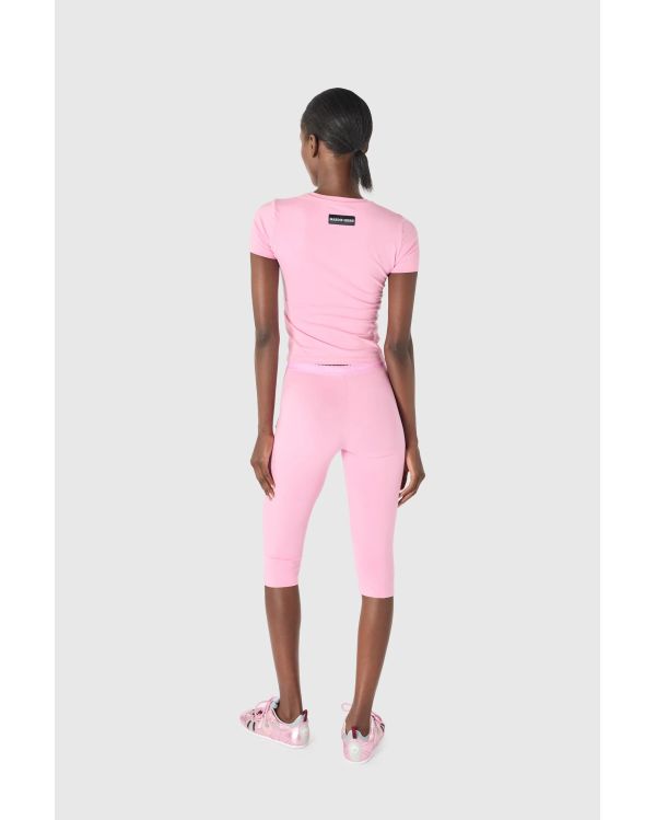 TSHIRT BABY FIT LOGO PERLE ROSE