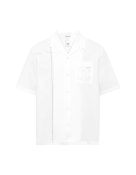 CHEMISE DE BOWLING LIN RECYCLÉ BLANC