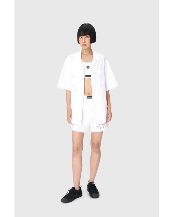 CHEMISE DE BOWLING LIN RECYCLÉ BLANC 2