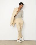 JOSEPHCOTTON SEERSUCKER PANTS CREAM