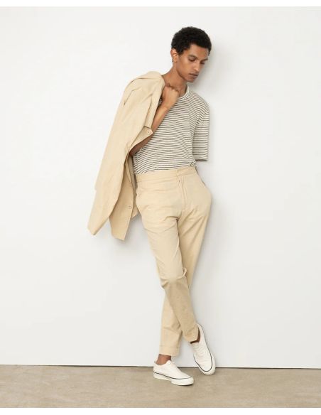 JOSEPHCOTTON SEERSUCKER PANTS CREAM