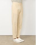 PANTALON JOSEPH SEERSUCKER COTON CRÈME