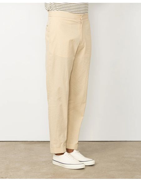 JOSEPHCOTTON SEERSUCKER PANTS CREAM