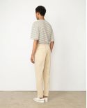 PANTALON JOSEPH SEERSUCKER COTON CRÈME