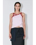 TOP CROISÉ TIMOTHEE ROSE CLAIR / ROUGE