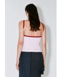 TOP CROISÉ TIMOTHEE ROSE CLAIR / ROUGE
