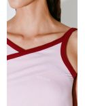 TIMOTHEE CROSSING LIGHT PINK / RED