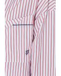 CHRISTINA PYJAMA SHIRT RED WHITE STRIPES