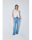 PANTALON PYJAMA PIETER DENIM BLEU DÉLAVÉ