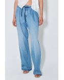 PANTALON PYJAMA PIETER DENIM BLEU DÉLAVÉ
