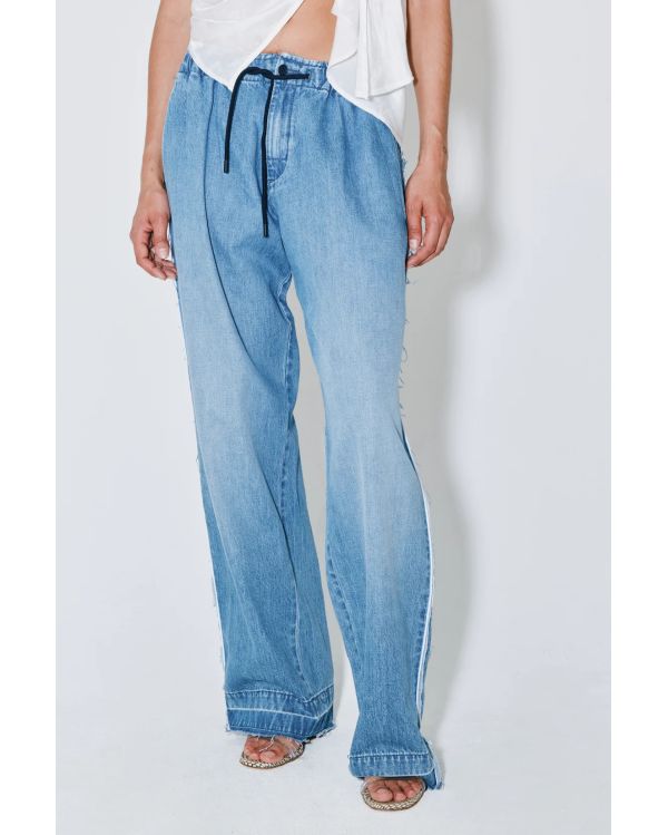 PIETER PYJAMA PANTS BLUE WASHED DENIM 2