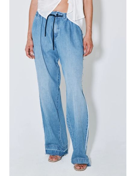 PANTALON PYJAMA PIETER DENIM BLEU DÉLAVÉ