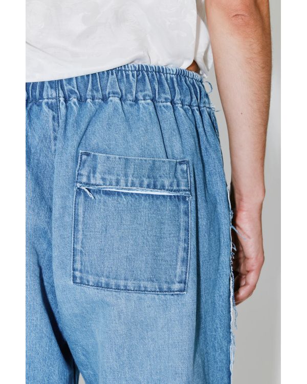 PANTALON PYJAMA PIETER DENIM BLEU DÉLAVÉ
