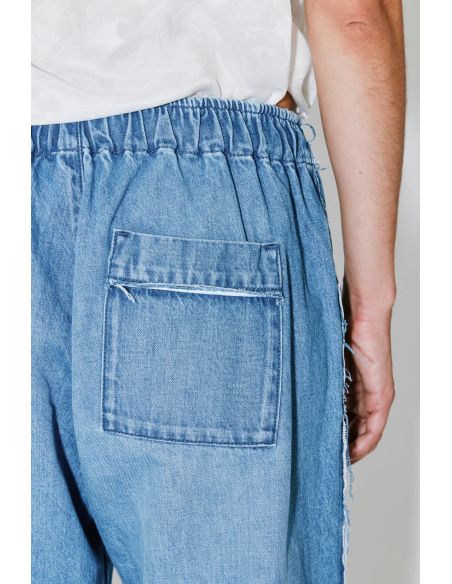 PANTALON PYJAMA PIETER DENIM BLEU DÉLAVÉ