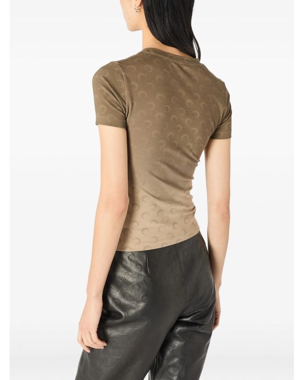 TSHIRT BABY FIT LUNE DÉGRADÉ MARRON