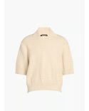 LE POLO MAILLE CHEVRON BEIGE CLAIR