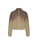 SWEAT ZIPPÉ LUNE DÉGRADÉ MARRON TAUPE