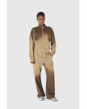 SWEAT ZIPPÉ LUNE DÉGRADÉ MARRON TAUPE