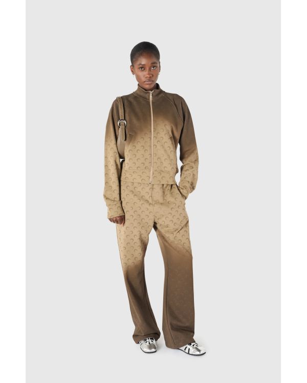 SWEAT ZIPPÉ LUNE DÉGRADÉ MARRON TAUPE 2