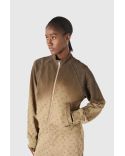 FADED MOON ZIPPED SWEATSHIRT TAUPE BROWN