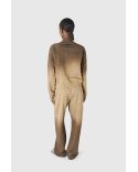 SWEAT ZIPPÉ LUNE DÉGRADÉ MARRON TAUPE