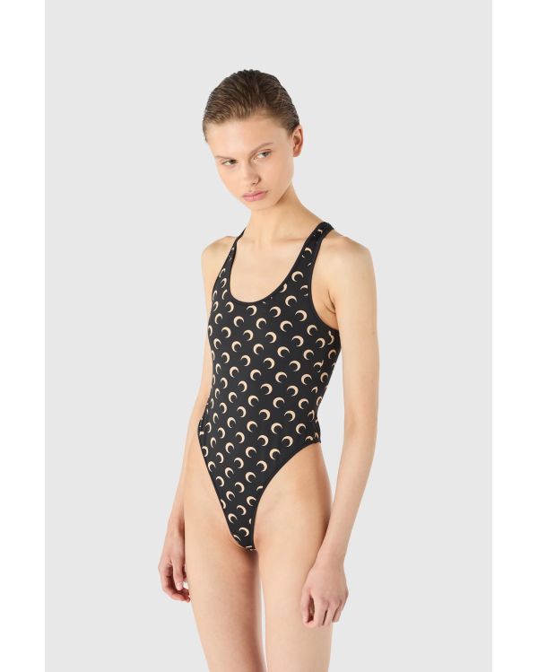 MAILLOT DE BAIN UNE PIÈCE JERSEY LUNE NOIR