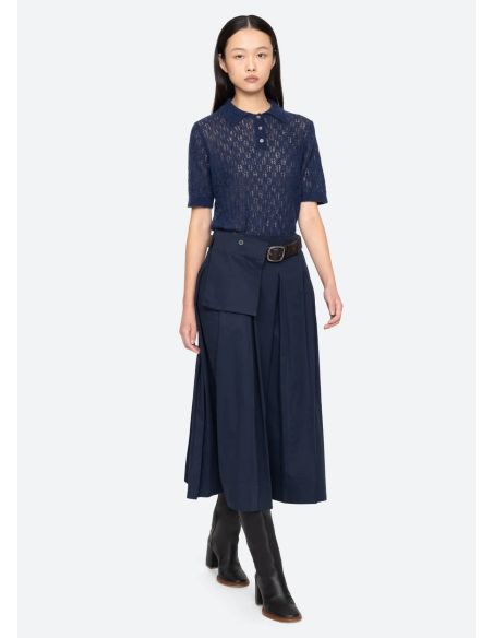 ANDREA WORKWEAR SKIRT NAVY