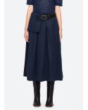 ANDREA WORKWEAR SKIRT NAVY