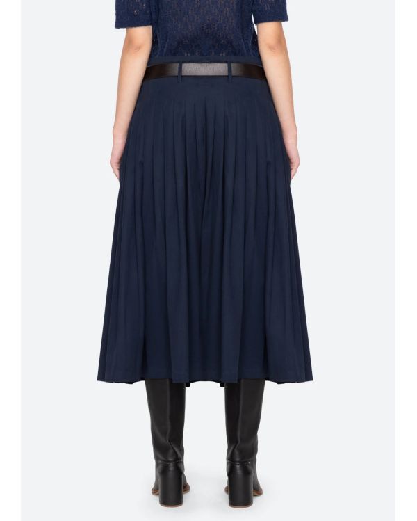 ANDREA WORKWEAR SKIRT NAVY