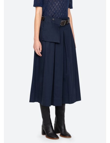 ANDREA WORKWEAR SKIRT NAVY