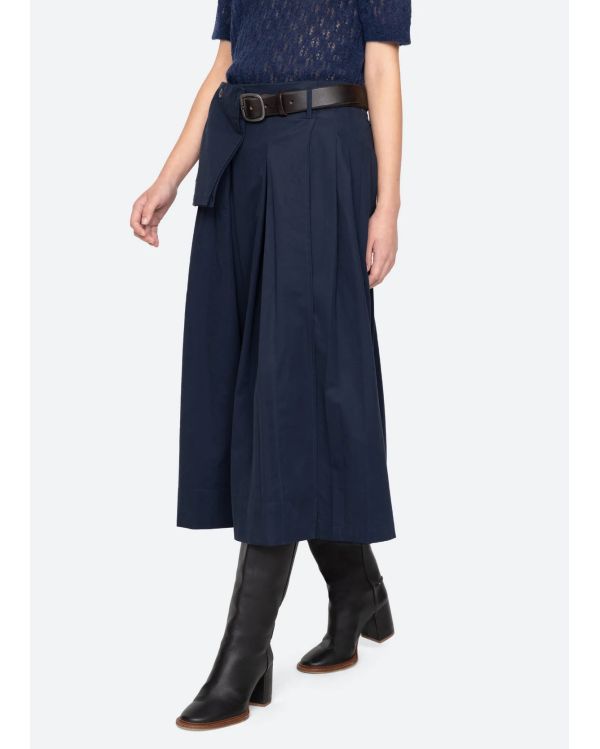 ANDREA WORKWEAR SKIRT NAVY