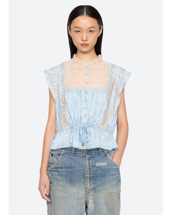 ETHEL TANK TOP BLUE