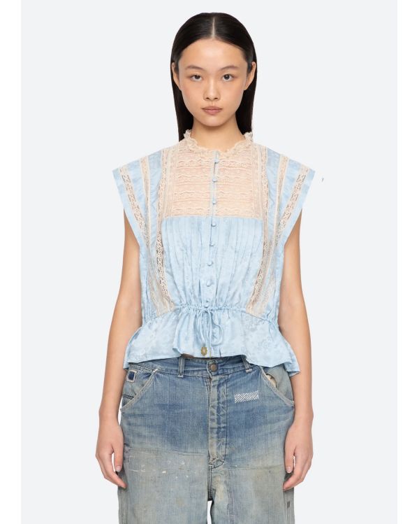 ETHEL TANK TOP BLUE