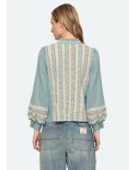 KIRSTEN LONG SLEEVES TOP SKY BLUE