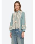 KIRSTEN LONG SLEEVES TOP SKY BLUE
