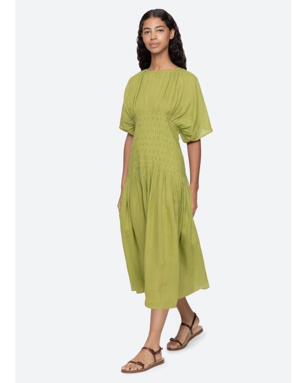 ROBE VIOLET MIDI VERT