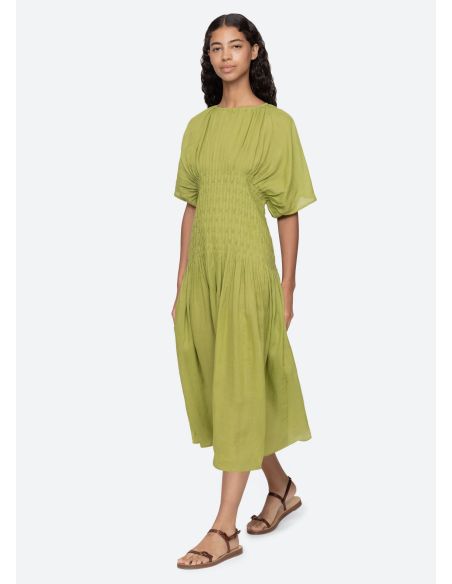 ROBE VIOLET MIDI VERT