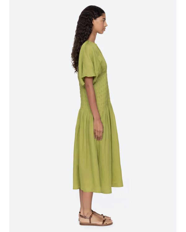 VIOLET MIDI DRESS GREEN