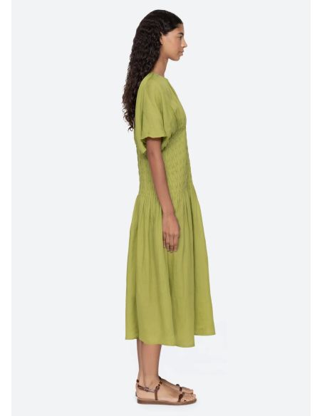 VIOLET MIDI DRESS GREEN