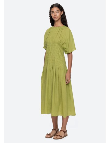 ROBE VIOLET MIDI VERT