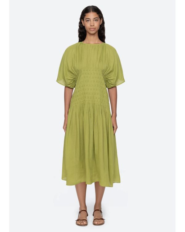 VIOLET MIDI DRESS GREEN