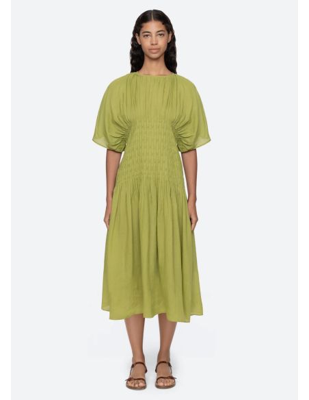 VIOLET MIDI DRESS GREEN