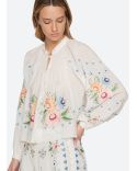 SERAFINA EMBROIDERY LONG SLEEVES BLOUSE CREAM