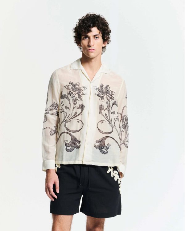 CHEMISE TAOR BLANC CASSÉ