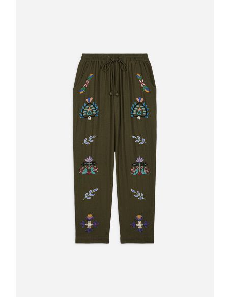 PANTALON NEON KAKI