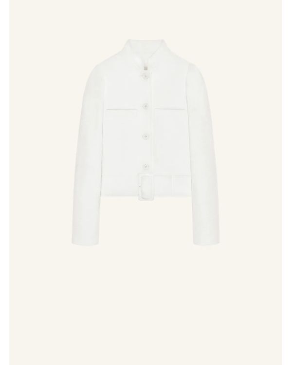 VESTE HÉRITAGE EN TWEED AVEC BOUCLE BLANC HÉRITAGE