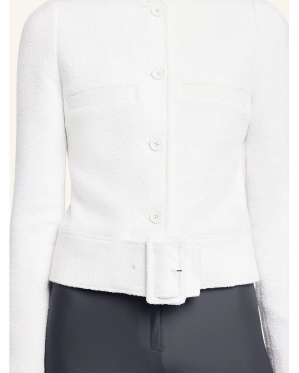 VESTE HÉRITAGE EN TWEED AVEC BOUCLE BLANC HÉRITAGE