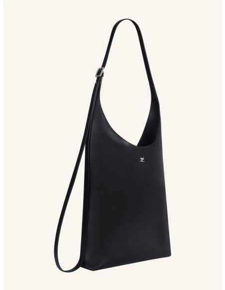 GRAND TOTE BAG EN CUIR MELT NOIR