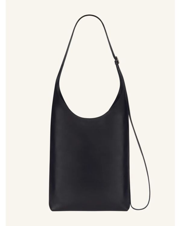 GRAND TOTE BAG EN CUIR MELT NOIR